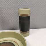 Trio of ceramics, consisting of two vases and a bowl/dish