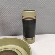 Trio of ceramics, consisting of two vases and a bowl/dish