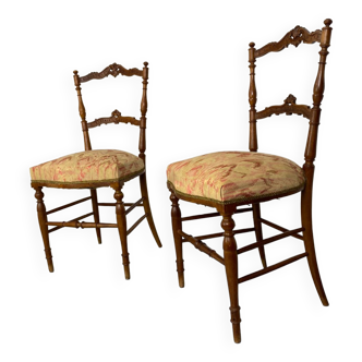 Chaises Antiques en Palissandre, France, 1890s, Set de 2