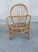 Fauteuil vintage en rotin d'enfant