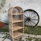 Vintage rattan and wicker shelf