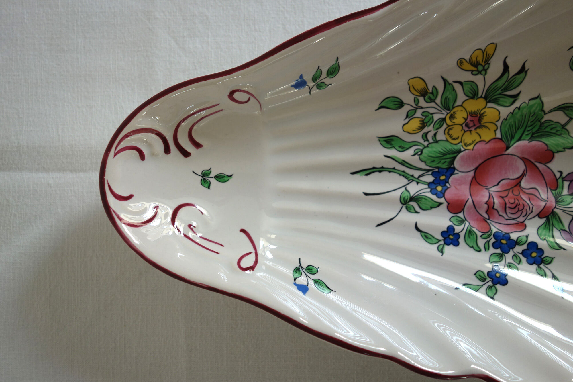 Earthenware ravier Lunéville K-G