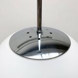 Vintage glass ball pendant lamp in German space style by Limburg.