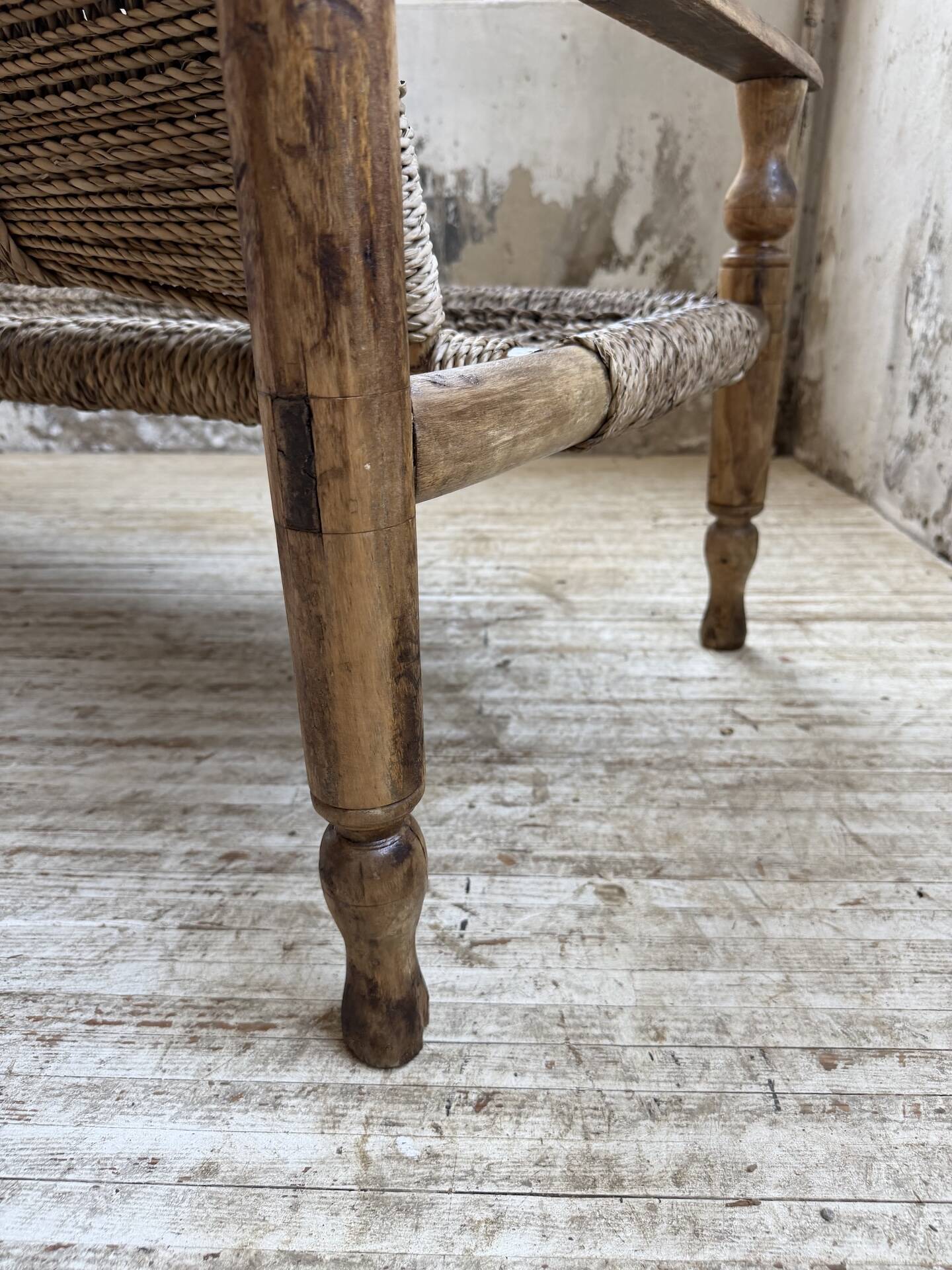 Audoux and Minet cord bench