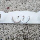 Portemanteau ancien en fonte émaillée