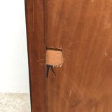 Matte 1930s black glass cabinet