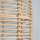 Large lantern-shaped rattan pendant lamp H50 D24