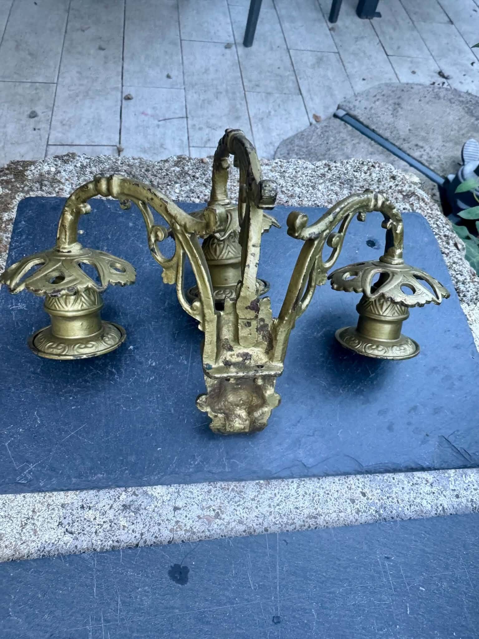 Wall sconce caryatid Art Nouveau 19th century