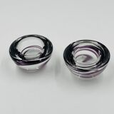 Set of two Kosta boda candlesticks by Anna Ehrner