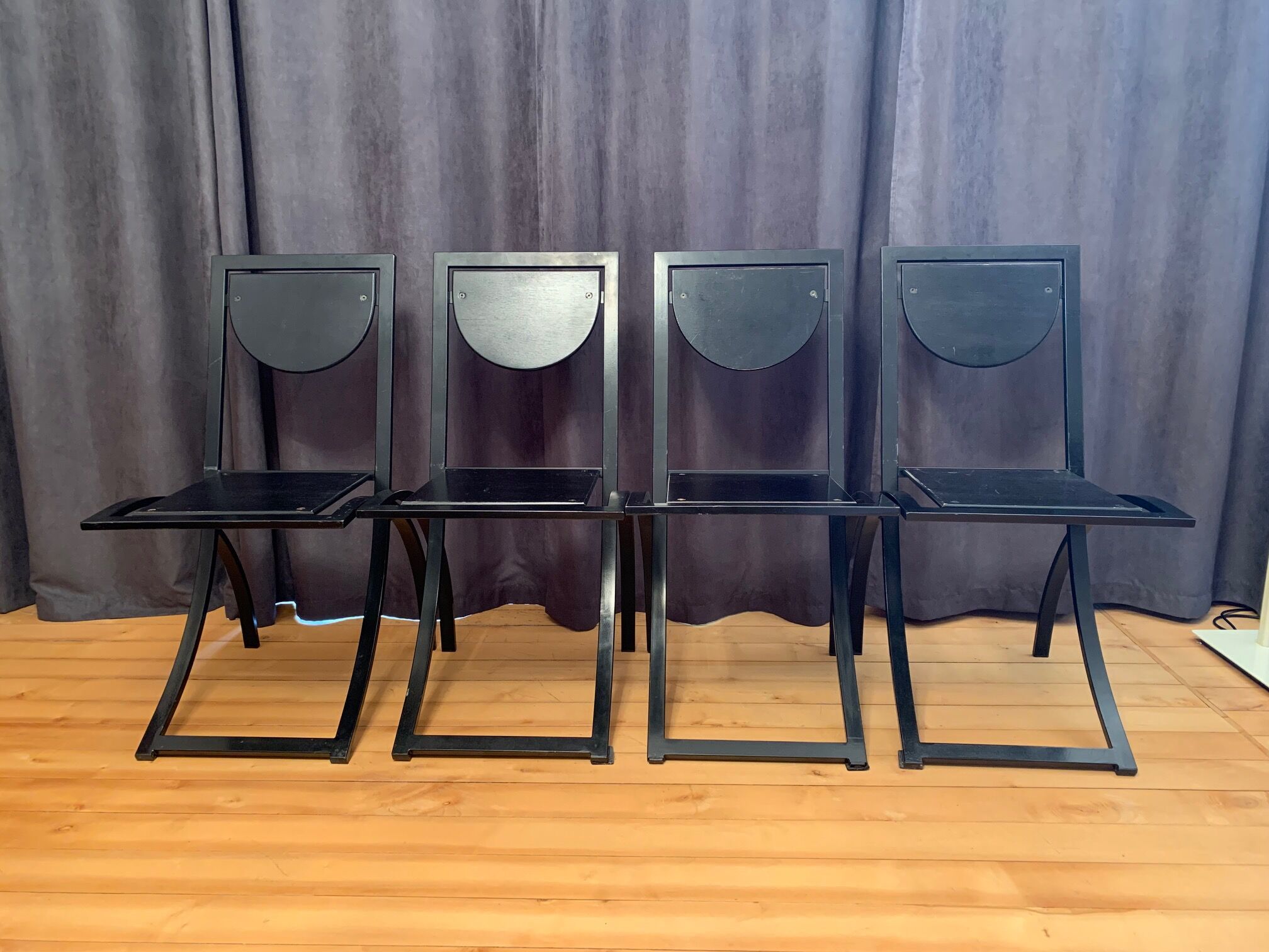 Set of four Sinus chairs by Karl Friedrich Förster, KFF, Germany, 1980s