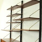Teak Modular Wall System by Louis van Teeffelen for WéBé, 1955