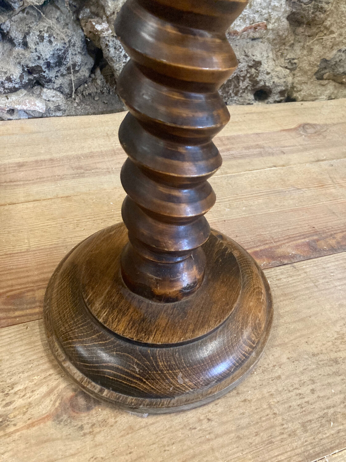 Twisted wooden column