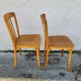 Paire de chaises bistrot monoibloc