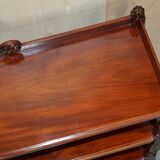 Chariot bibliothèque en acajou circa 1840 à trois niveaux