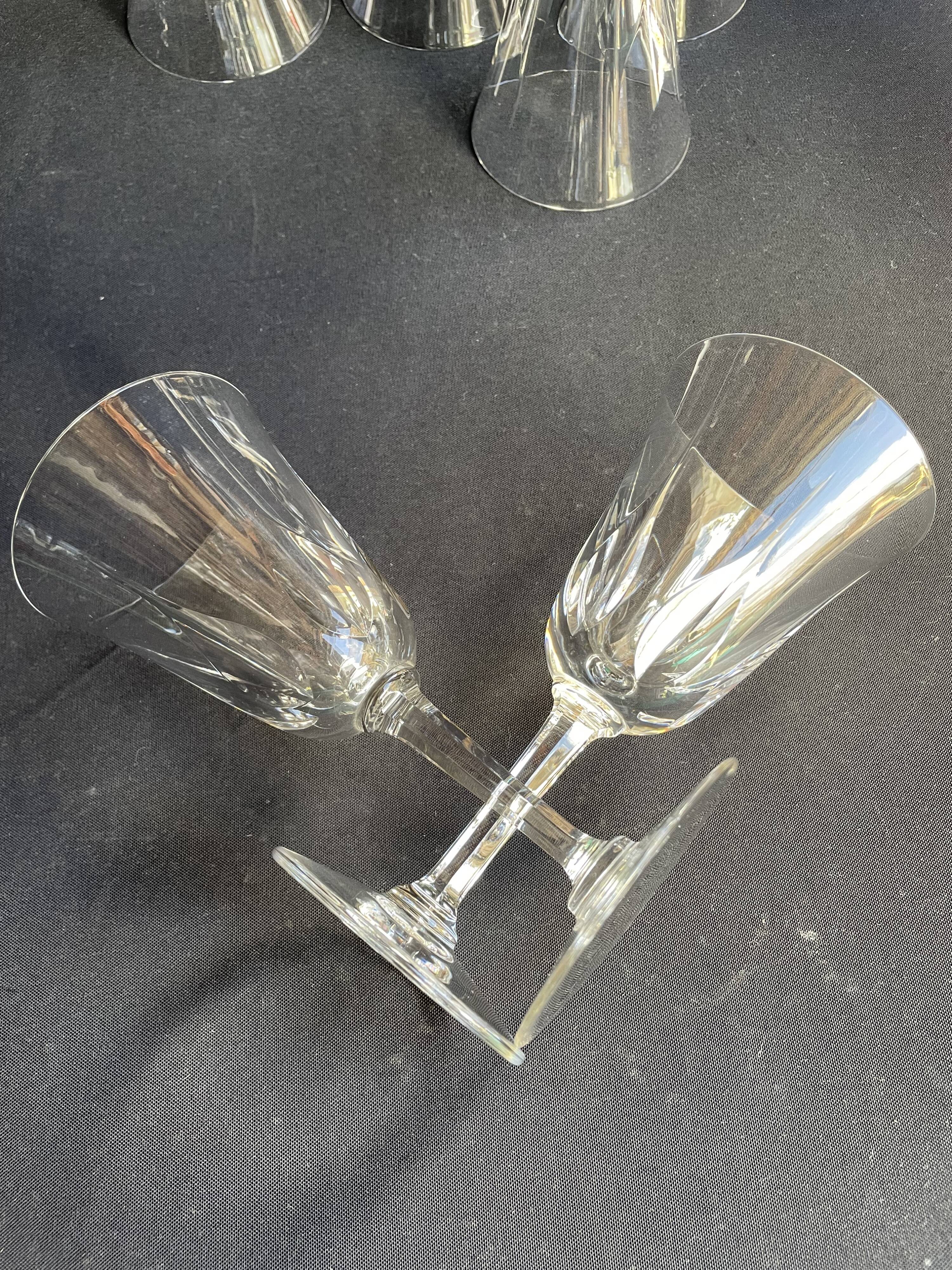 6 Saint Louis water glasses Cerdagne service