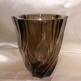 Smoked glass, Luminarc art deco vases