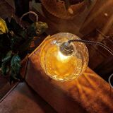 Vintage transparent portable lamp
