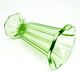 Art Deco vase, pressed uranium glass, Huta Zawiercie, Poland, 1930s