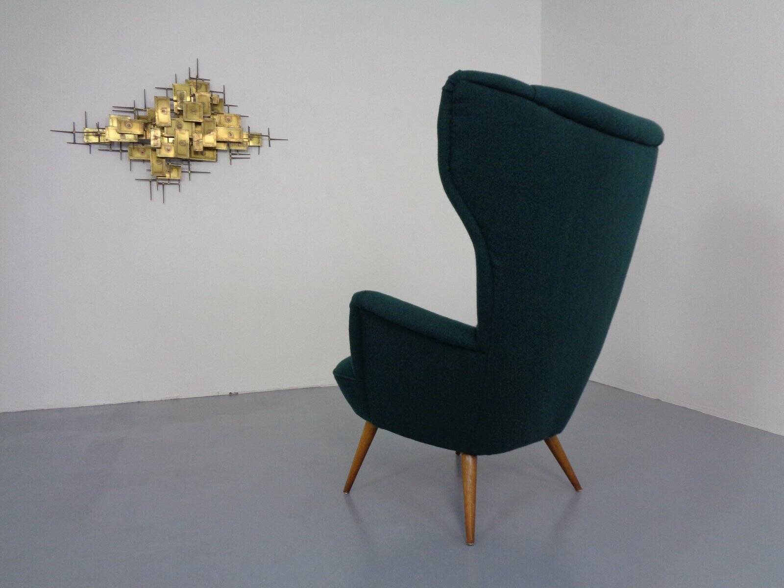 French Kvadrat Tonica Wingback Chair, 1950s
