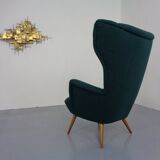 French Kvadrat Tonica Wingback Chair, 1950s