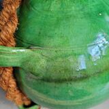 Green glazed terracotta oil jar