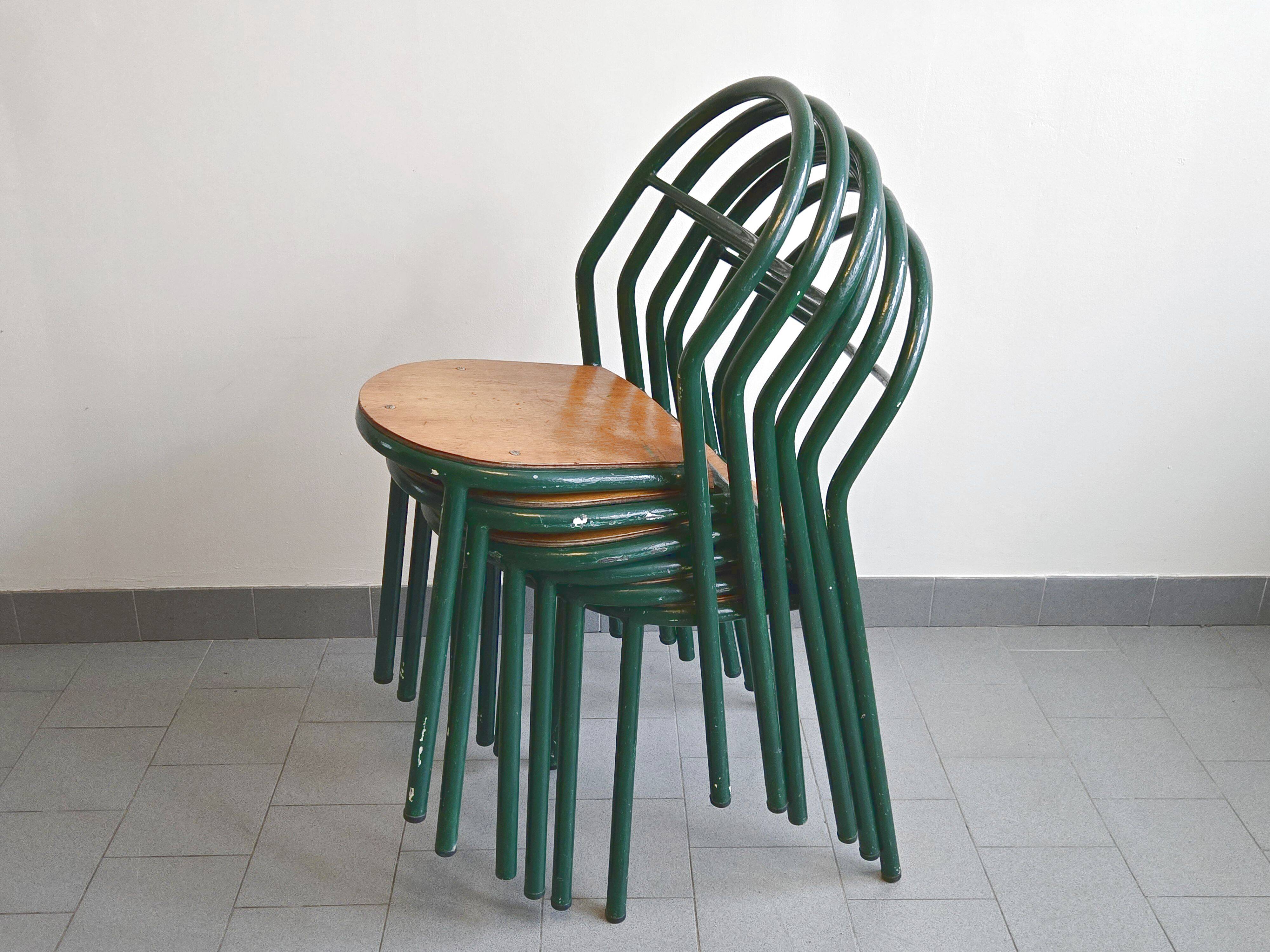 Set of 6 vintage Mobilor 1950 chairs