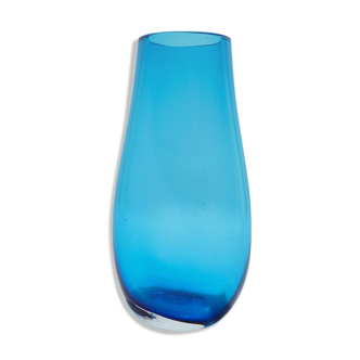 Whitefriars blue glass vase