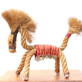 Cheval folk en corde, années 60