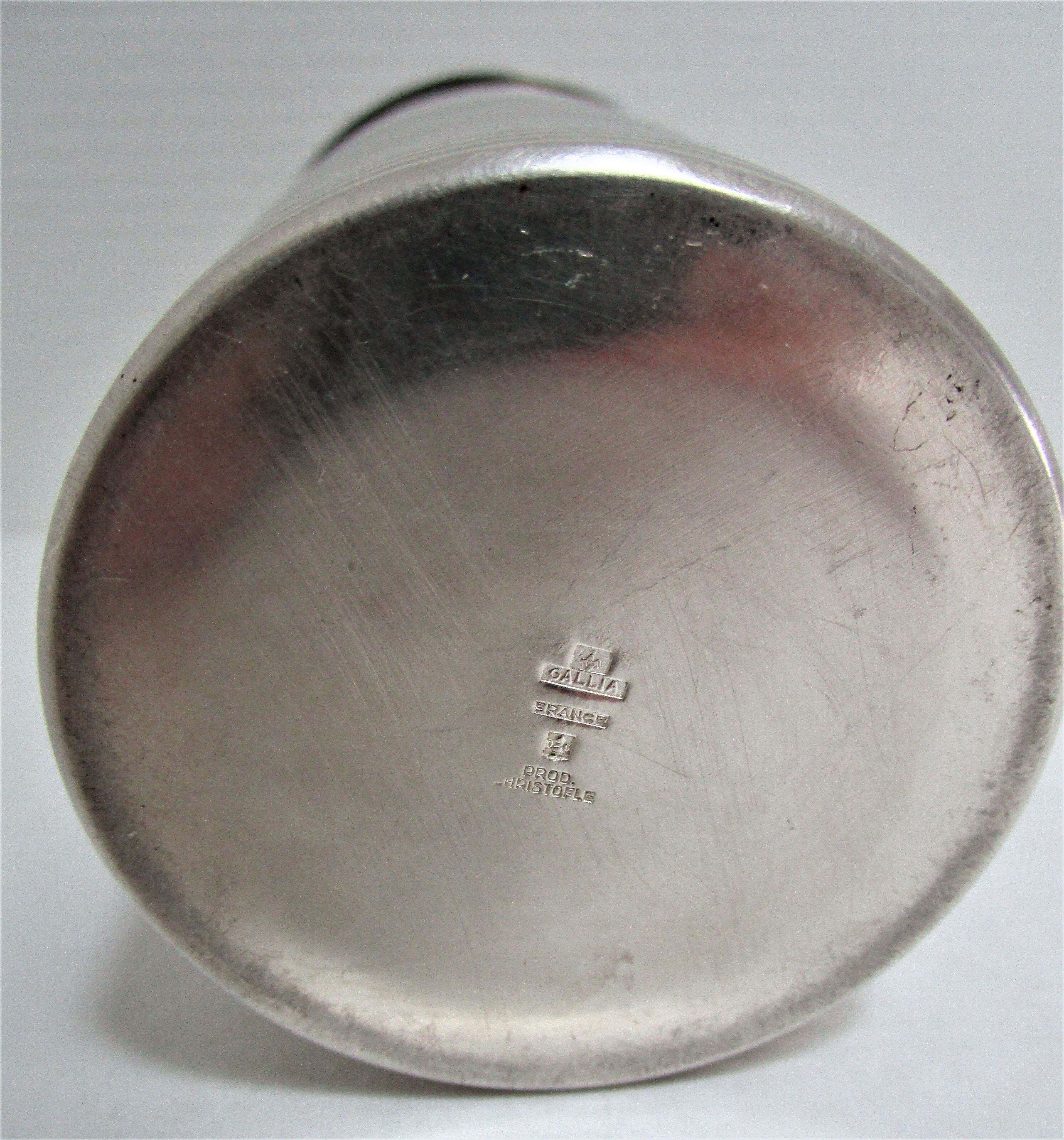 Shaker Gallia Christofle Art Deco silver metal 30/40s