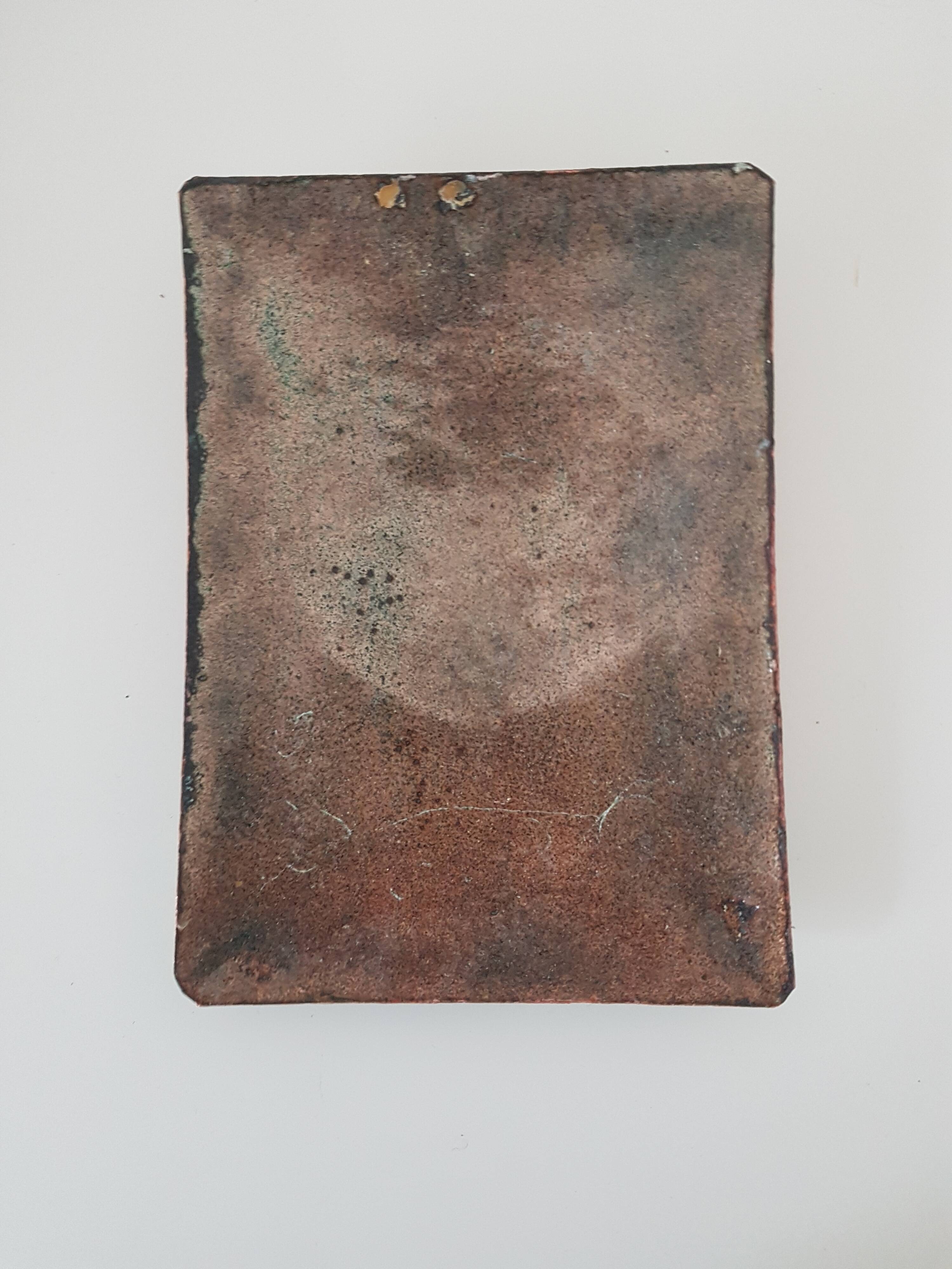 Sunflower enamel plaque