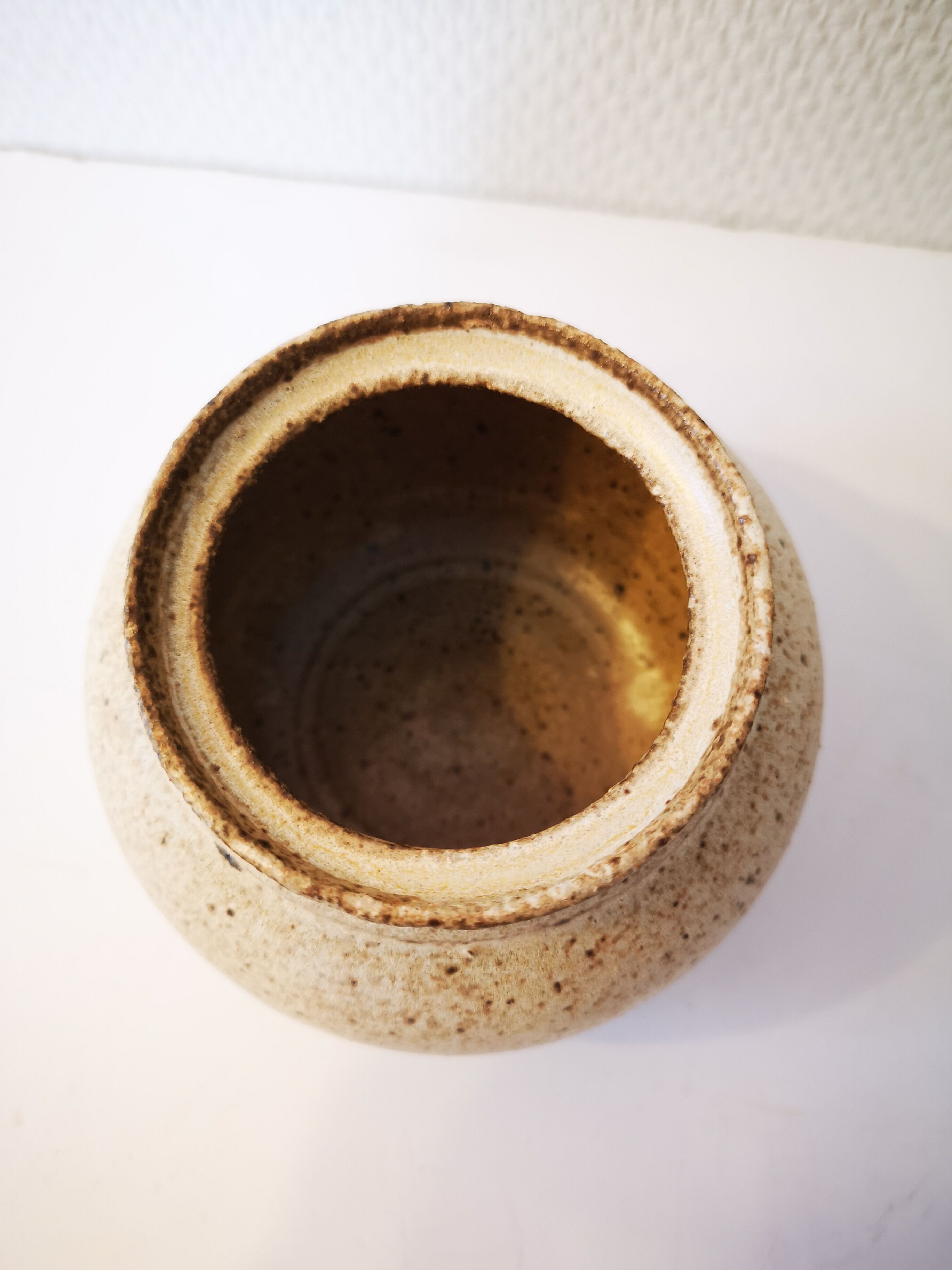 Vintage sandstone pot vase