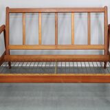 Canapé 2 places en teck Paper Knife de Kai Kristiansen des années 1960, Danemark