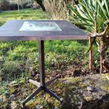 Reimagined coffee table with a Sablé mirror.