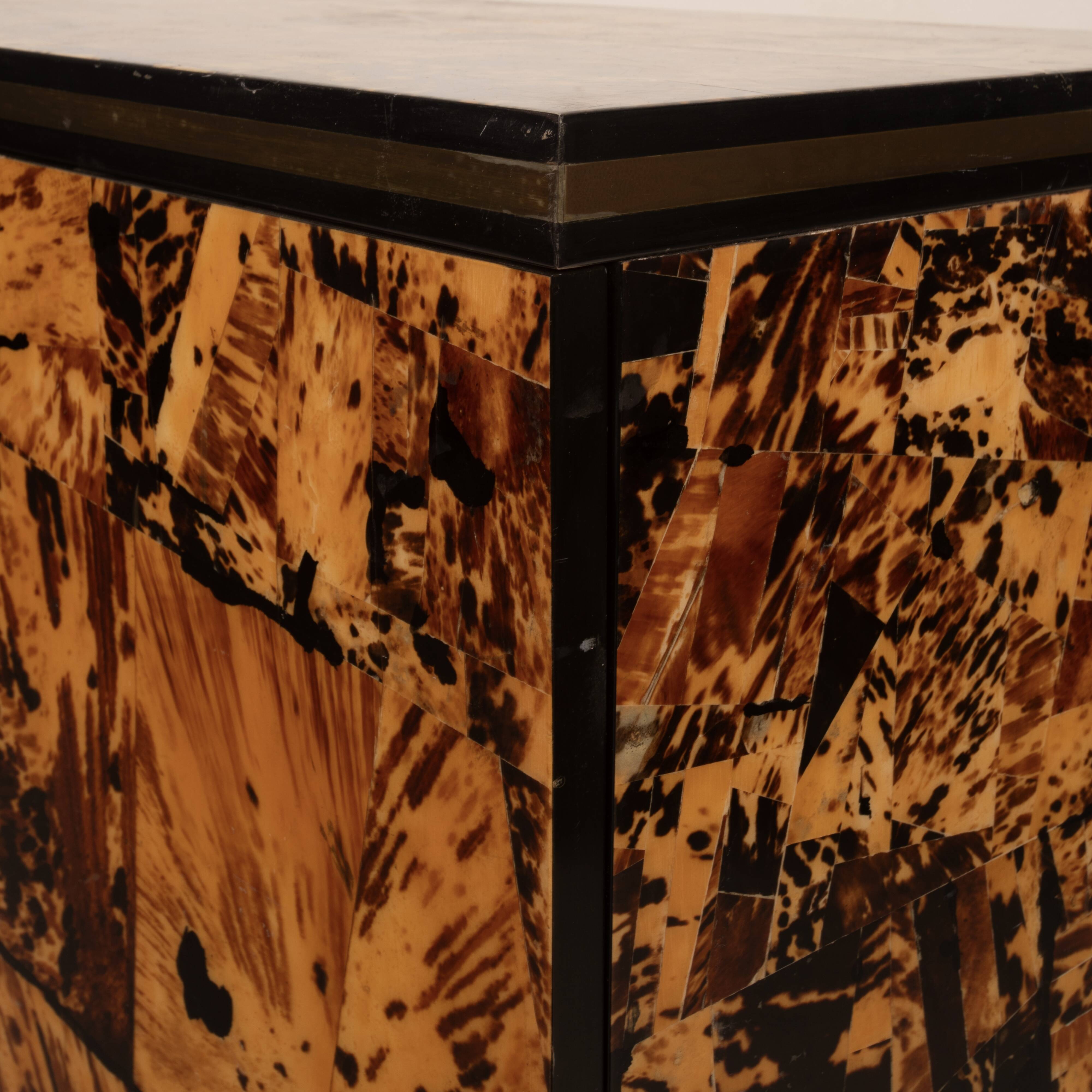 Unique Tortoiseshell Cabinet by Roberto Jodice for Ottini Milano 1974