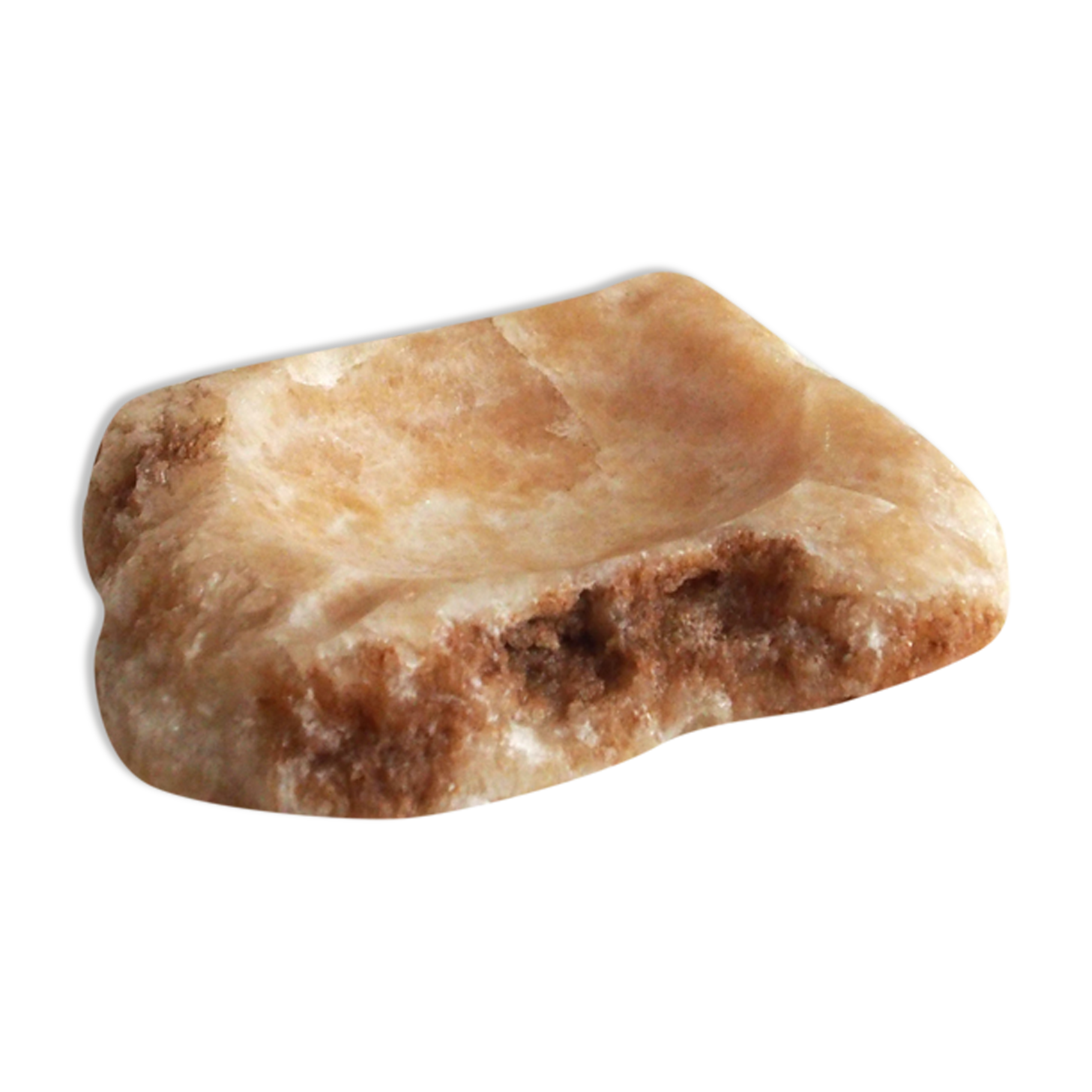 Marbled stone ashtray