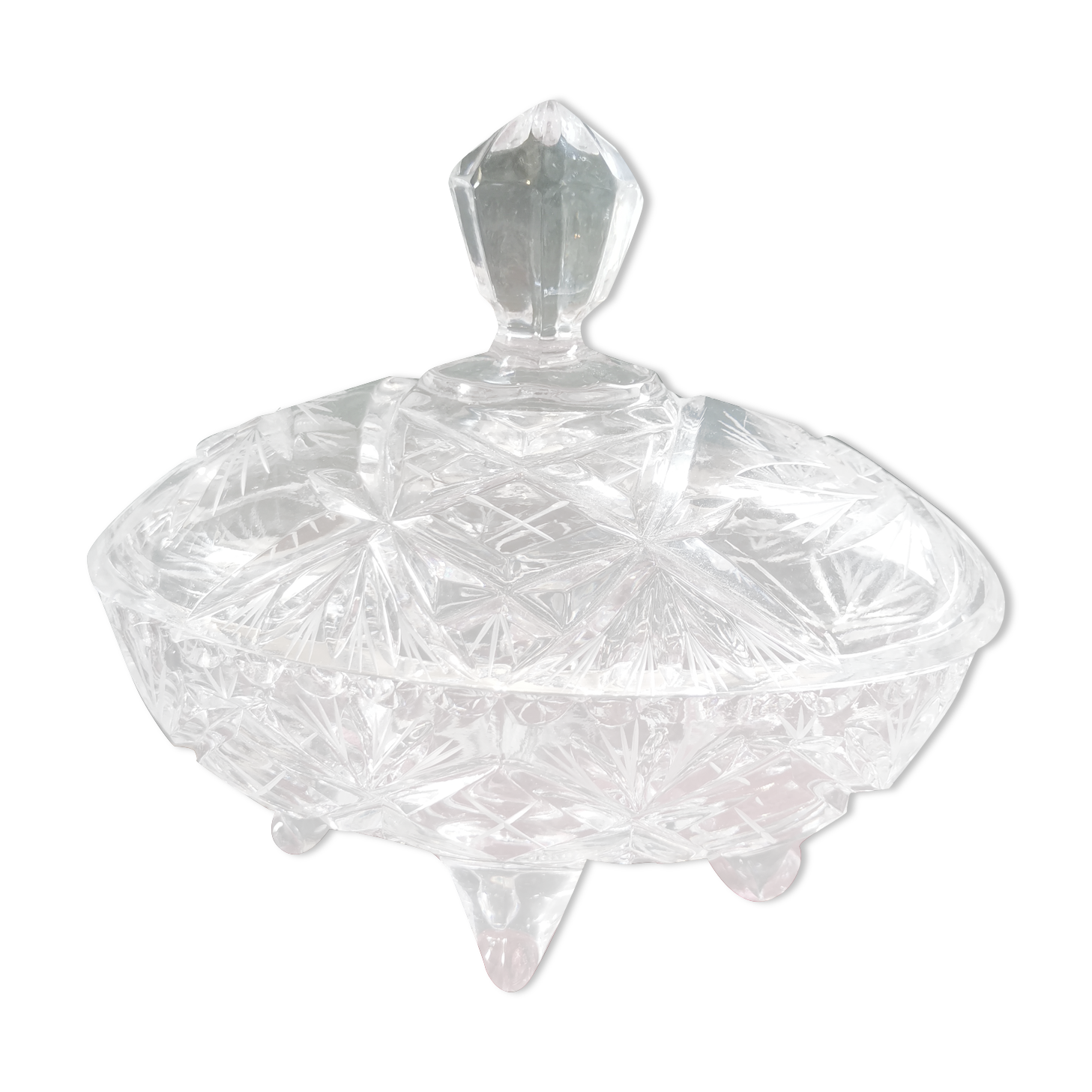 Crystal candy on foot