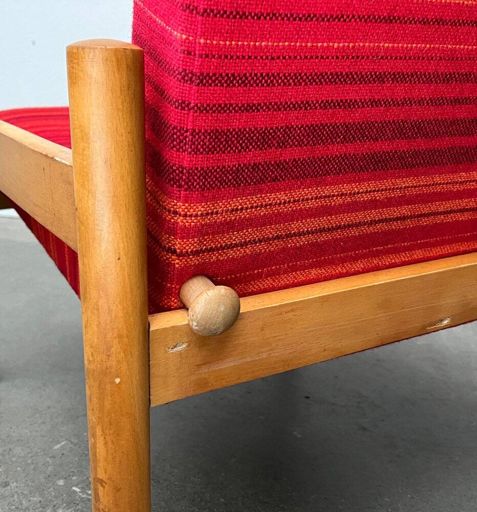 Mid-century Danish height-adjustable armchair, 1960s