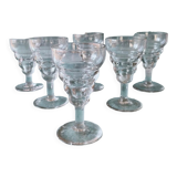6 verres de bistrot à vin cuit