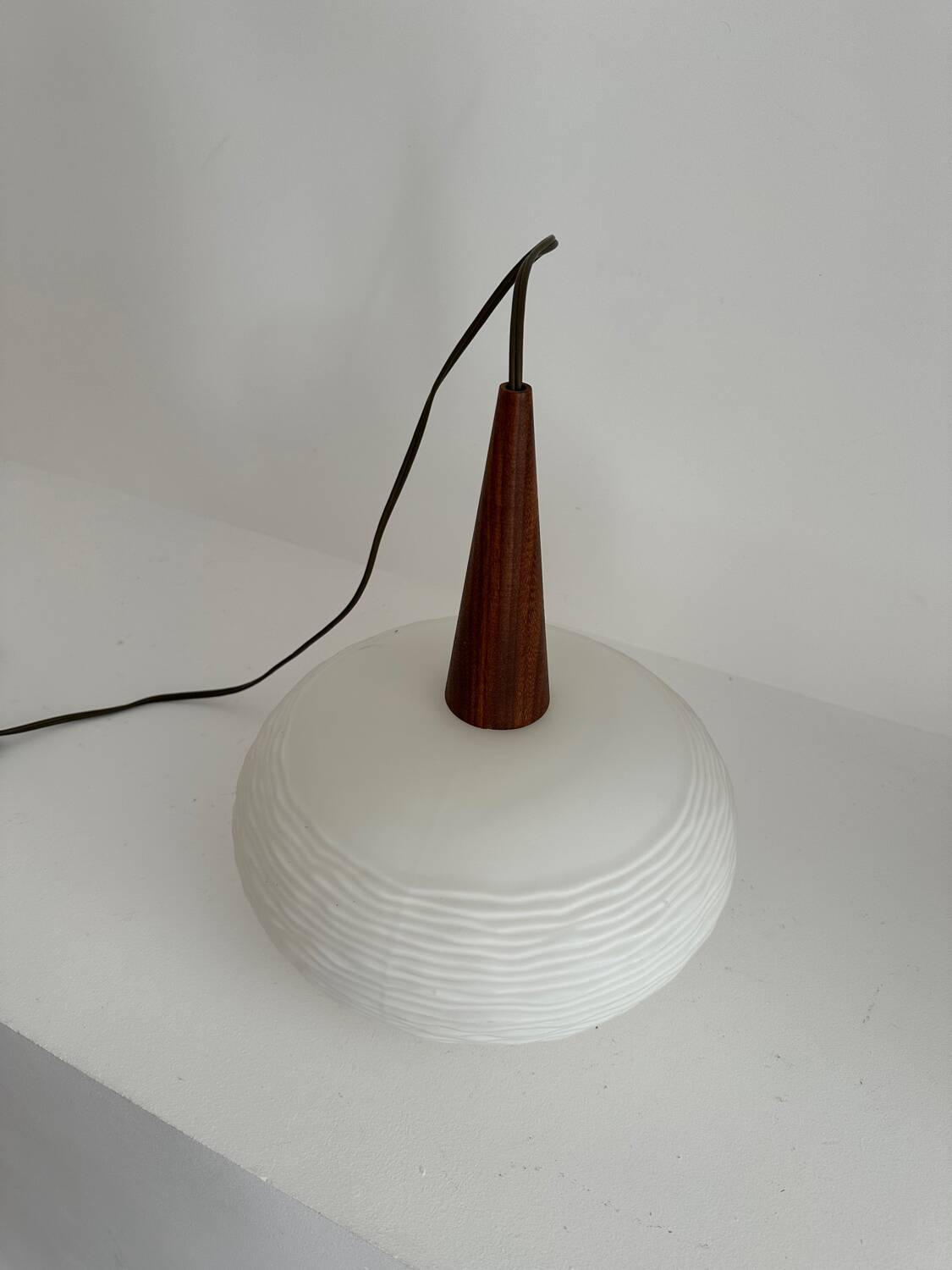 Opaline pendant light Louis Kalff