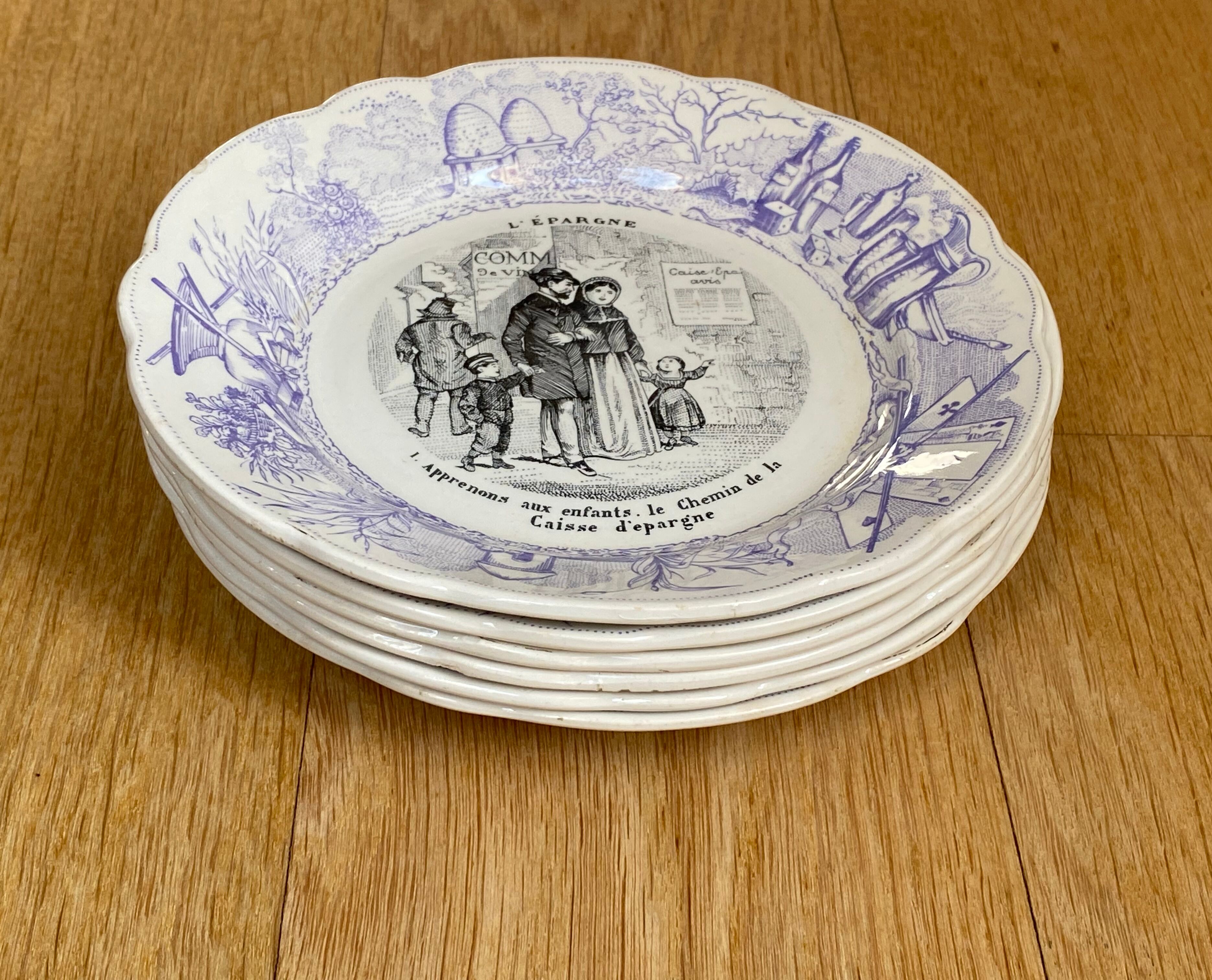 6 talking plates saving Sarreguemines