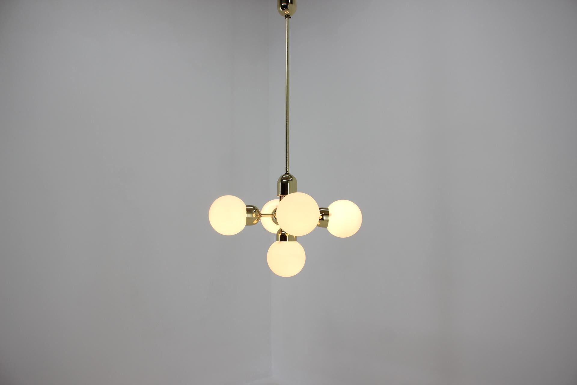 Space Age Sputnik Pendant by Kamenicky Senov/Preciosa, 1970s