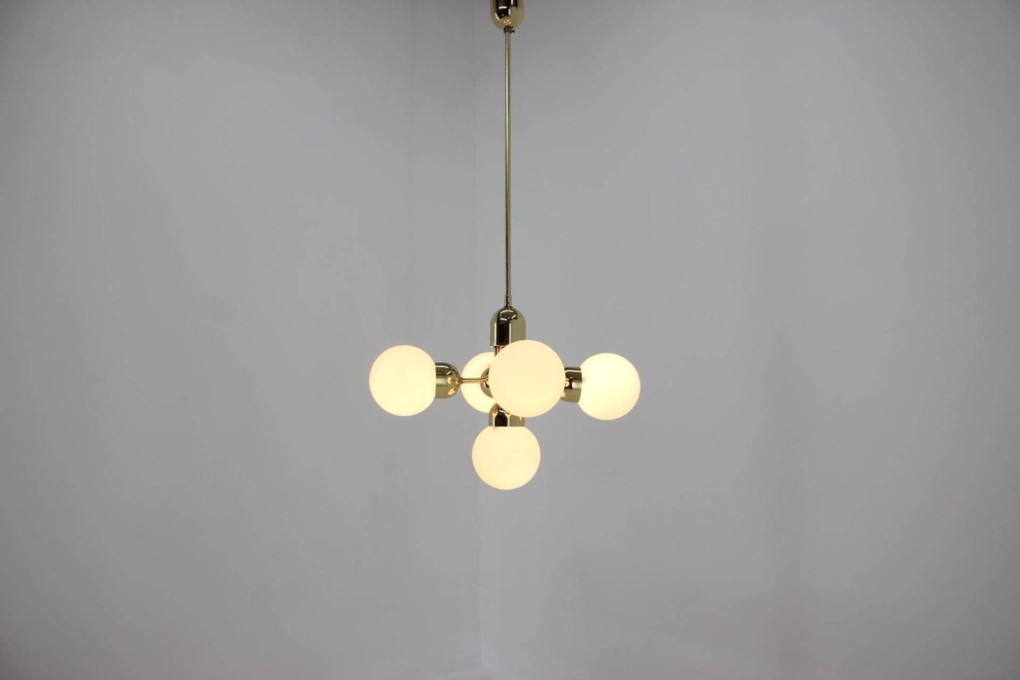Space Age Sputnik Pendant by Kamenicky Senov/Preciosa, 1970s