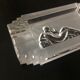 Art deco pressed glass ashtray