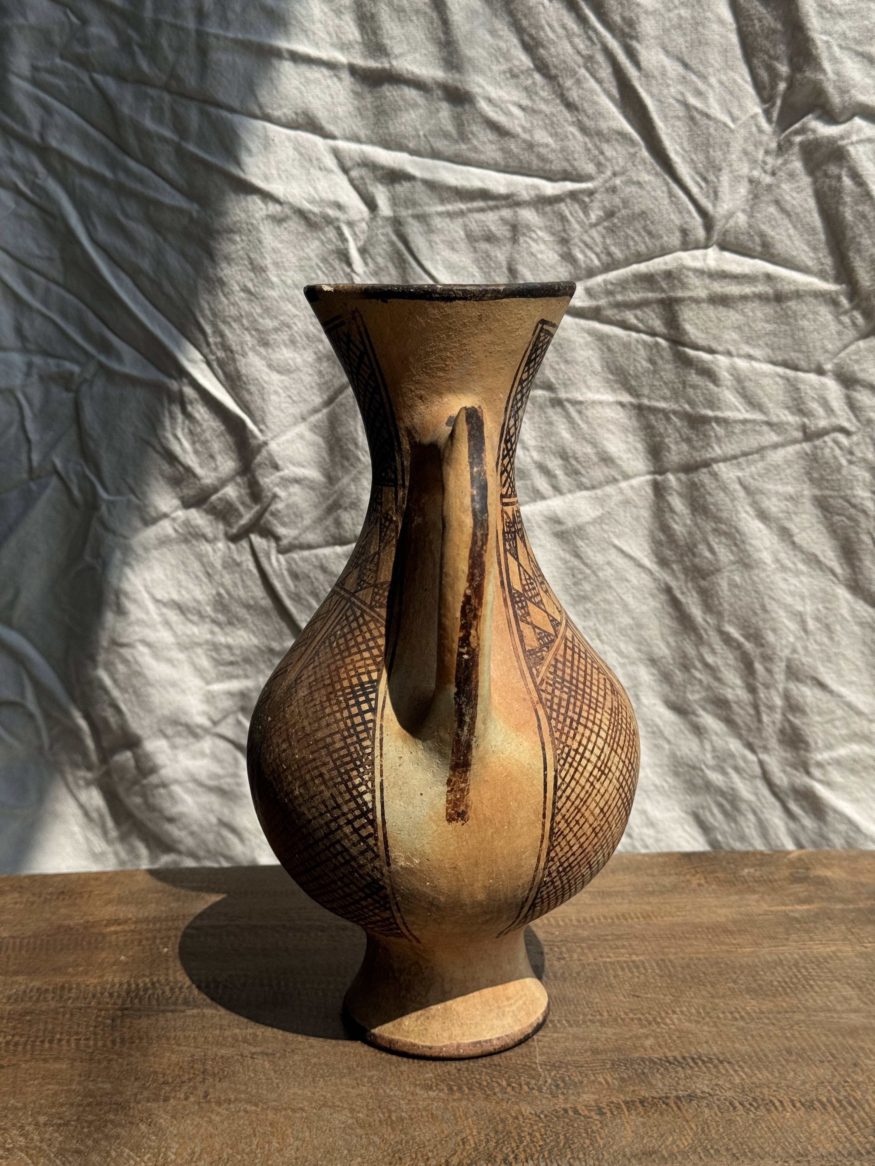 Decorative vase in the shape of an antique style amphora H27