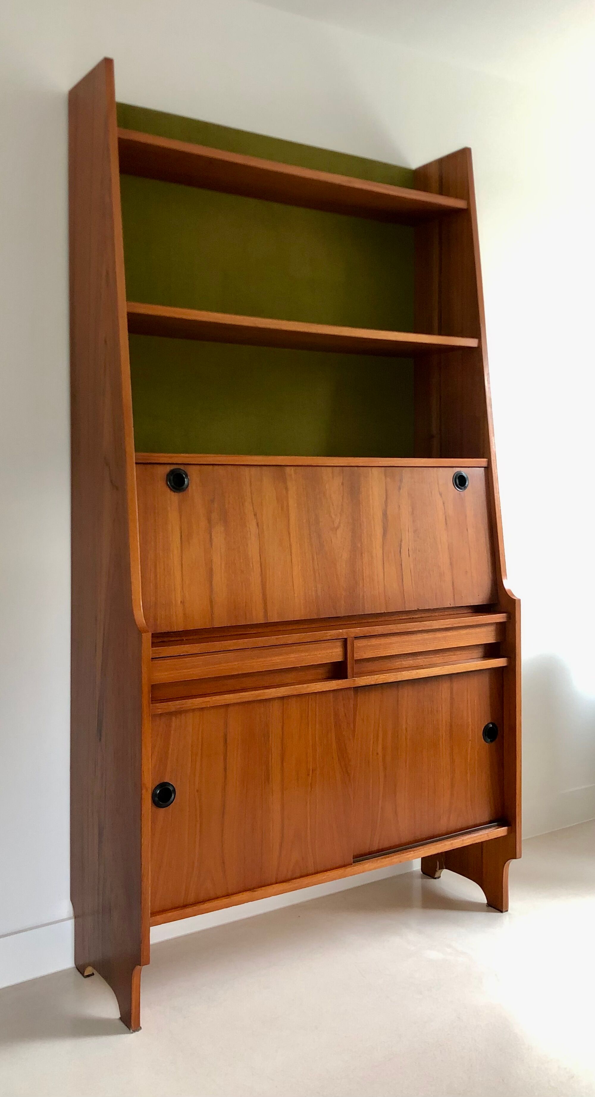 Vintage library secretary, italy 60s