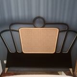 Louison Headboard, Black, Size 180cm, Blomkal