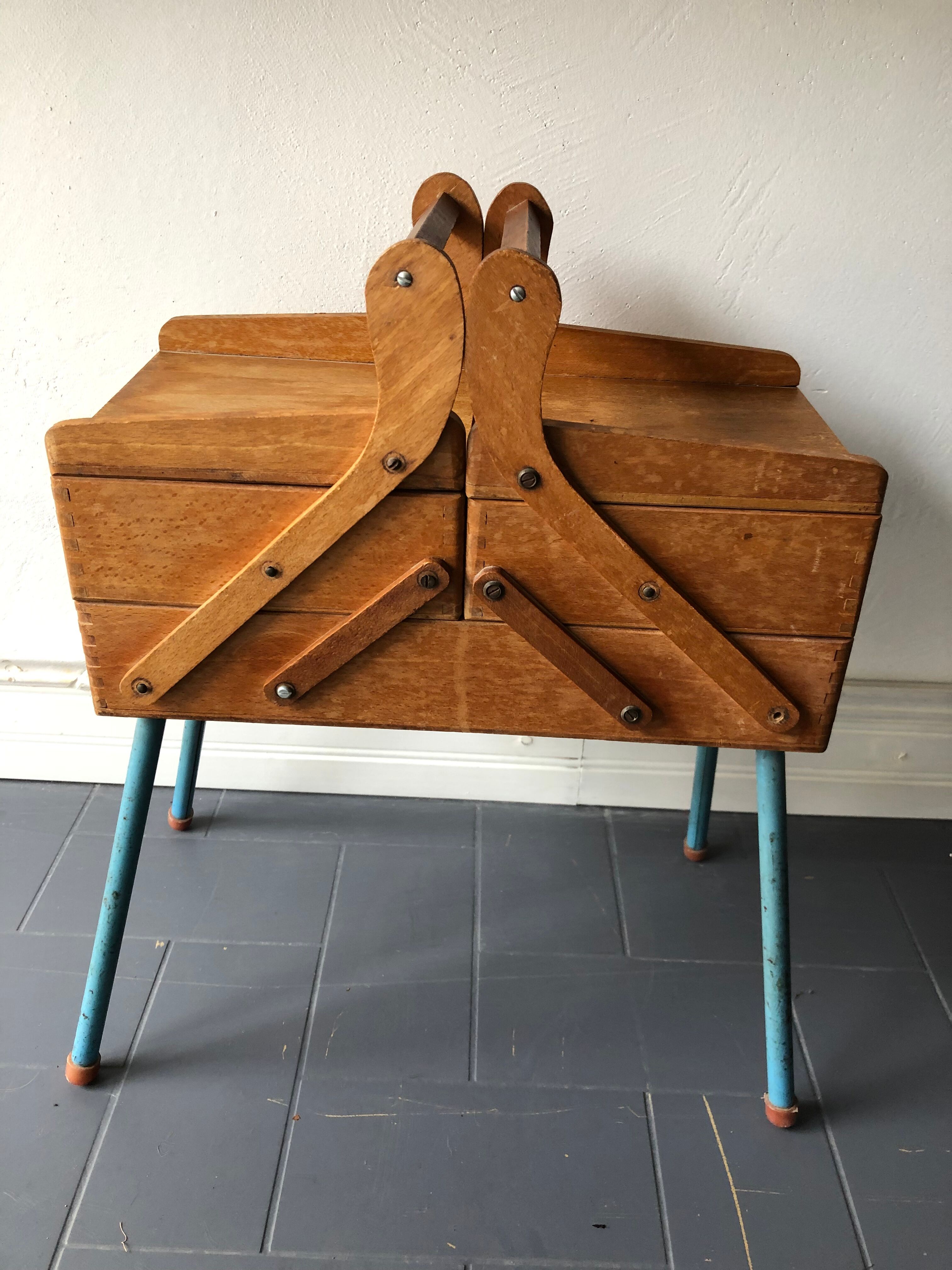 Vintage sewing basket