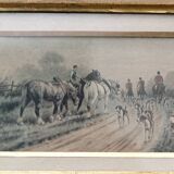 Watercolor hunting, Georges Wright
