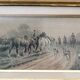 Aquarelle chasse à courre, Georges Wright