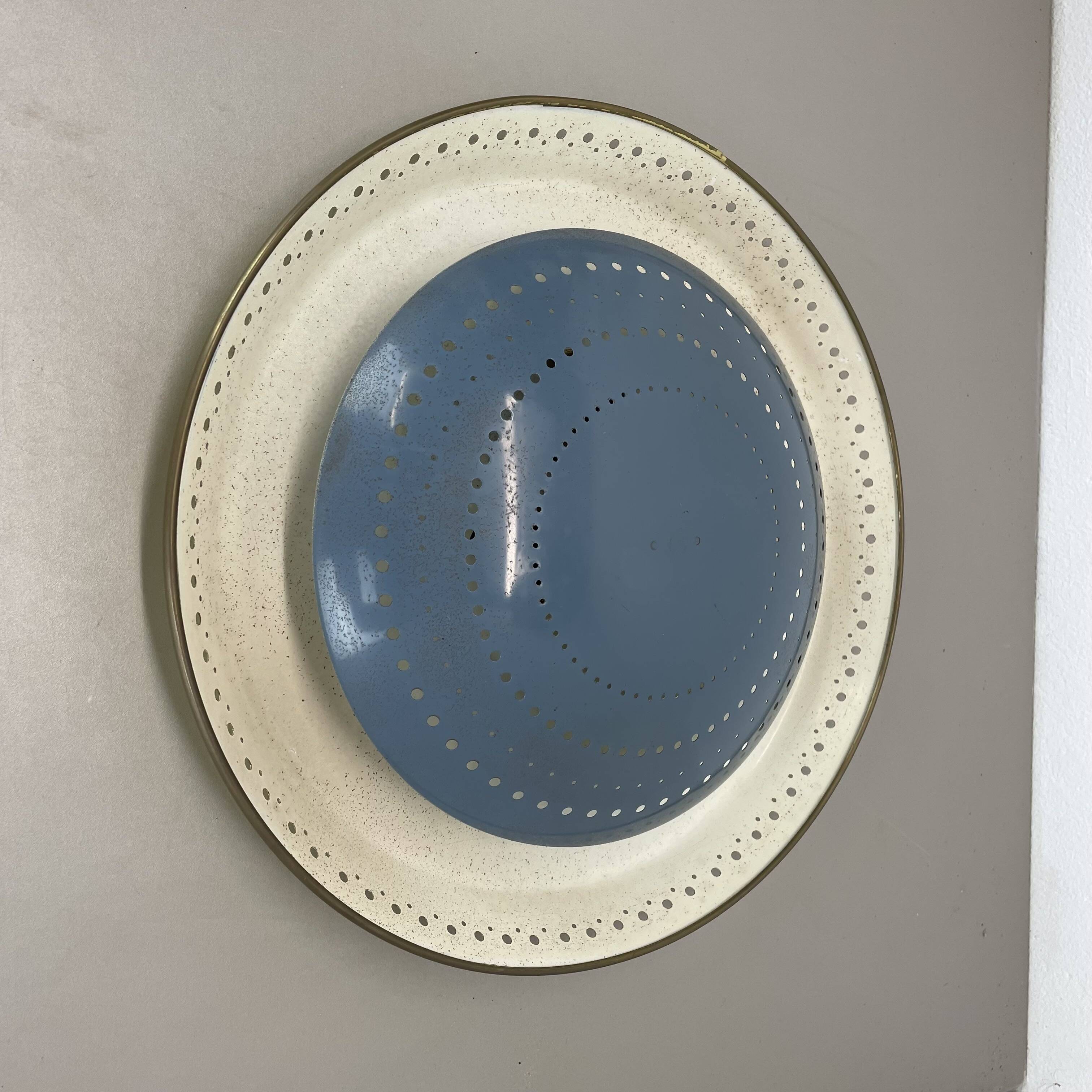 rare Stilnovo Style wall ceiling Light by Ernest Igl for Hillebrand Germany